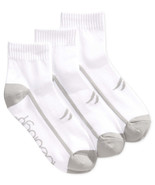 allbrand365 designer Womens Pack Of 3 Crew Socks,Basic White,One Size - £11.32 GBP