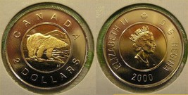 Canada 2000 W Two Dollar $2.00 Twoonie Proof Like - $5.22