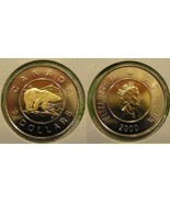 Canada 2000 W Two Dollar $2.00 Twoonie Proof Like - £4.10 GBP