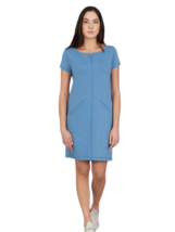 Indygena Women&#39;s Kuiva Dress - w/ Pockets - Size L Blue Royal Heather - $29.69