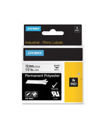Dymo 18483 DYMO RHINO 1/2IN X 18FT, WHITE PERMANENT POLY LABELS - $879.38 MXN