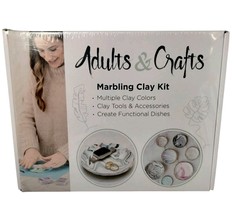 Adults &amp; Crafts Marbling Clay Kit Multiple Clay Colors ,Clay Tools &amp; Acc... - $34.64