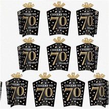 Golden Age 70th Birthday Party Table Decorations - 10 Count Fold and Flare Cente - $49.49