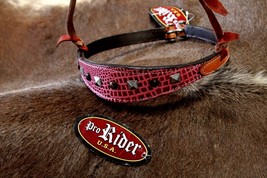 Horse Horse Show Bridle Western Leather Barrel Racing Tack Rodeo Noseban... - $36.62