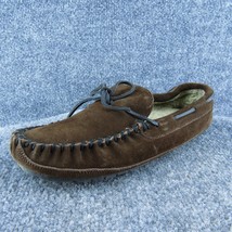 Minnetonka  Women Moccasin Shoes Brown Suede Lace Up Size 7 Medium - £19.50 GBP