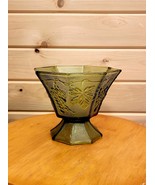Anchor Hocking Vintage Glass Decor Vase Octagonal - $31.71 CAD