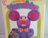 Amigurumi Crochet Kit Mouse Purple Pink 13in Quick N&#39; Easy Kit KT2604 Vi... - $27.67
