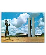 Vintage Twin Tower Legislative Building Congresso Nacional Brazil Postcard - $130.47 MXN