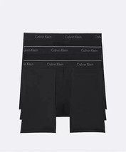 Men&#39;s Calvin Klein Micro Stretch 3-Pack Boxer Brief All Black Size Mediu... - $39.99 CAD