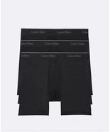 Men&#39;s Calvin Klein Micro Stretch 3-Pack Boxer Brief All Black Size Mediu... - €24,60 EUR