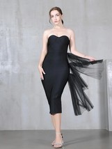 Yle summer gauze strapless dress sexy cocktail party dresses full dress bandage dresses thumb200