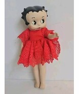 Baby Boop Porcelain Doll Collection Vintage Spring Jointed Red Lace Dress  - €19,44 EUR