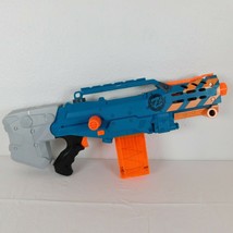 NERF N-Strike Zombie 2006 Blue Soft Dart Toy Gun Rifle W/ 12 Round Clip TESTED - £19.13 GBP