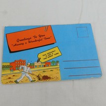 1940&#39;s Linen Style Kropp Risque Art Humor Souvenir Postcard Folder Dean Paris - £7.62 GBP