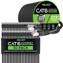 GearIT 50Pack 1ft Cat6 Ethernet Cable &amp; 200ft Cat6 Cable - £195.38 GBP