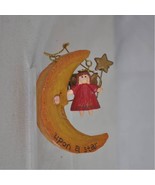 Wish Upon a Star Crescent Moon and Angel Christmas Tree Ornament - $19.80