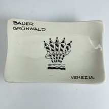 VTG Bauer Grunwald Hotel Venezia Venice Italy Soap Trinket Dish L Zortea... - $24.45
