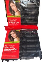 MAGIC COLLECTION MAGNETIC JUMBO ROLLERS 3/4” 2/ 12PACK BLACK - Total 24 ... - $19.68