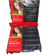 MAGIC COLLECTION MAGNETIC JUMBO ROLLERS 3/4” 2/ 12PACK BLACK - Total 24 ... - $364.26 MXN