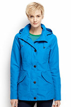 Lands End Women&#39;s Petite Storm Raker Jacket Chesapeake Blue New - £35.19 GBP