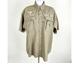 Columbia PFG Women&#39;s Fishing Shirt Vintage Size Small Brown Nylon TH28 - $9.40