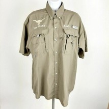 Columbia PFG Women&#39;s Fishing Shirt Vintage Size Small Brown Nylon TH28 - £7.38 GBP