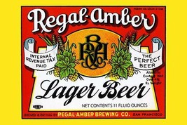 Regal-Amber Lager Beer - £15.70 GBP
