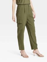 A New Day Women's Tapered Ankle Cargo Pants Olive Green Size 8. NWOT. U - €10,96 EUR