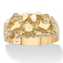 Mens Solid 10K Gold Nugget Ring Size 8 9 10 11 12 13 - £637.49 GBP