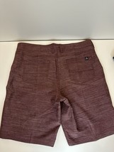 Men’s Alpine Design Shorts Size 38 Mountain Khaki Chino Burgundy Red Flex - £13.13 GBP