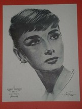 Audrey Hepburn Volpe Academy Award Print 1962 - £15.73 GBP