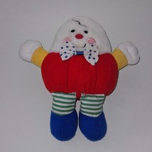 VTG Dakin 1992 Humpty Dumpty Plush Rattle 7&quot; Stuffed Animal Baby Toy Chime - £19.63 GBP