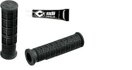 Moose Racing Black Stealth 7/8 ATV Grips No Flange + ODI Grip Glue For All ATV&#39;s - £8.75 GBP