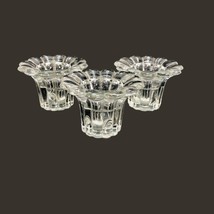 Borgonovo Queen Flower Shaped Candle Holders Set of Three Made in Italy - $36.87