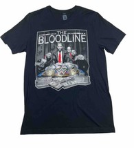 WWE The Bloodline We The Ones Shirt Men&#39;s Large Double Sided Black Crew ... - £19.52 GBP