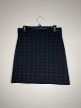 Smartwool Womens M Pull On Skirt Black Gray Burgundy Merino Wool Mini Ge... - $840.33 MXN