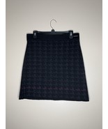 Smartwool Womens M Pull On Skirt Black Gray Burgundy Merino Wool Mini Ge... - €38,62 EUR