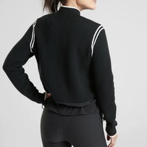 Athleta Zip Front Cinch Waist Venture Sweater, Black Women’s Size S #405697 - £33.42 GBP