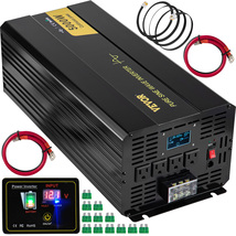 VEVOR Pure Sine Wave Inverter, 5000 W Power Inverter, DC 12V to AC 120V ... - $312.90