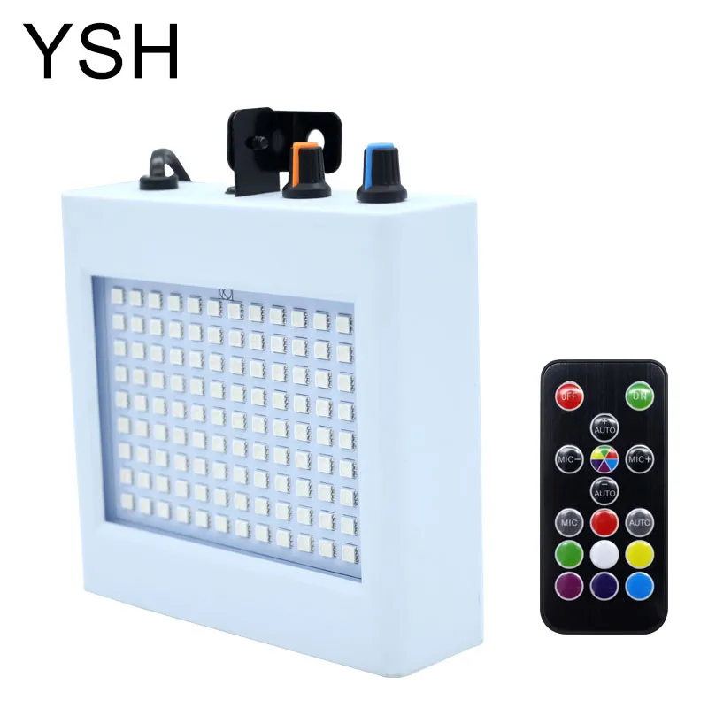 108 LED Mixed Flashing Stage Lights Remote Sound Activated Disco Lights for Fest - £133.28 GBP