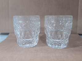 Shannon Lead Crystal Old Fashioned Tumblers, Barware Set Of 2, Whiskey G... - $19.80