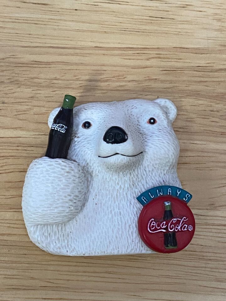 Loose 1995 Coca Cola Polar Bear 3D Refrigerator Magnet *Pre-Owned/With W... - $7.99
