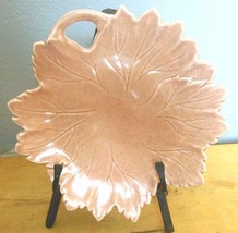 Vintage Russel Wright Steubenville  Woodfield   Leaf Plate Salmon Pink - £12.66 GBP