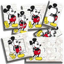 Classic Vintage Retro Happy Mickey Mouse Light Switch Outlet Wall Plate Room Art - £8.91 GBP+