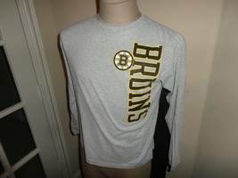 Gray NHL Hockey Boston Bruins T-shirt Youth Size L (14-16)  Nice Long Sleeve - £15.81 GBP