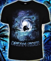 Dream Rider Tshirt UV-active Blacklight Psychedelic Festival Rave EDM Cl... - $25.08