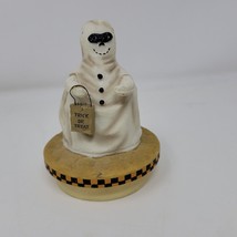 Yankee Candle Topper Halloween Ghost Holding Trick or Treat Bag Our America - £7.15 GBP
