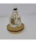 Yankee Candle Topper Halloween Ghost Holding Trick or Treat Bag Our America - £7.17 GBP