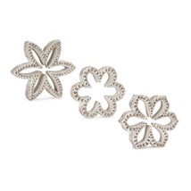 Flower Outline (Set of 3) 5.75&quot;H, 6.5&quot;H, 7&quot;H Resin - £41.40 GBP