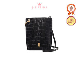 J.Estina Joelle Crocodile Mini Cross Bag Bk (JHNCHE1BS601BK010) Korean Brand - £73.27 GBP